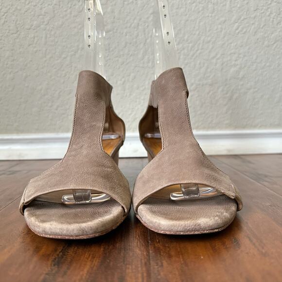 COCLICO Ollie Sandals Taupe Nubuck Leather Ankle Strap - Picture 4 of 14